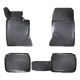 CAR RUBBER FLOOR MATS BLACK 3D MERCEDES E-Class  W124 (1986-1994) RIZLINE