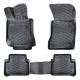 CAR RUBBER FLOOR MATS BLACK 3D MERCEDES E-class W211 (2003-2009) RIZLINE