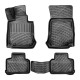 CAR RUBBER FLOOR MATS BLACK 3D MERCEDES EQC (2019-...) RIZLINE