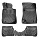 CAR RUBBER FLOOR MATS BLACK 3D MERCEDES S-Class W221 (2006-2013) RIZLINE