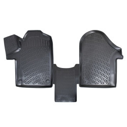 CAR RUBBER FLOOR MATS BLACK 3D MERCEDES VITO/V-class (2014-...) RIZLINE