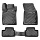 CAR RUBBER FLOOR MATS BLACK 3D RENAULT MEGANE IV HB (2016-...) RIZLINE