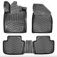 CAR RUBBER FLOOR MATS BLACK 3D MG 4 EV (2022-...) RIZLINE