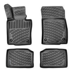 CAR RUBBER FLOOR MATS BLACK 3D MINI PACEMAN (2012-2016) RIZLINE