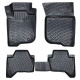 CAR RUBBER FLOOR MATS BLACK 3D MITSUBISHI L200 (2007-2015) RIZLINE