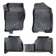 CAR RUBBER FLOOR MATS BLACK 3D NISSAN NAVARA (2005-2014) RIZLINE
