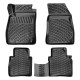 CAR RUBBER FLOOR MATS BLACK NISSAN PULSAR C13 (2014-...) RIZLINE