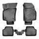 CAR RUBBER FLOOR MATS BLACK 3D OPEL  ASTRA G (1998-2004) RIZLINE