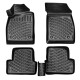 CAR RUBBER FLOOR MATS BLACK 3D OPEL ASTRA J (2009-2015) RIZLINE