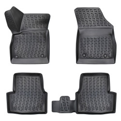 CAR RUBBER FLOOR MATS BLACK 3D OPEL ASTRA K (2015 -...) RIZLINE