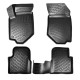 CAR RUBBER FLOOR MATS BLACK 3D OPEL CORSA F (2019-...) RIZLINE