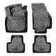 CAR RUBBER FLOOR MATS BLACK 3D OPEL MERIVA B (2010-2017) RIZLINE