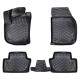 CAR RUBBER FLOOR MATS BLACK 3D OPEL ZAFIRA B (2005-2014) RIZLINE