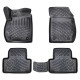 CAR RUBBER FLOOR MATS BLACK 3D OPEL ZAFIRA C (2011-2019) RIZLINE