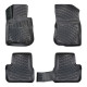 CAR RUBBER FLOOR MATS BLACK 3D PEUGEOT 2008 (2013-2019) RIZLINE