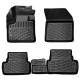 CAR RUBBER FLOOR MATS BLACK 3D PEUGEOT 3008 II (2016 -...) RIZLINE