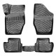 CAR RUBBER FLOOR MATS BLACK 3D PEUGEOT 307 (2001-2014)  RIZLINE