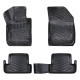 CAR RUBBER FLOOR MATS BLACK 3D PEUGEOT 308 II HB (2013-...) RIZLINE