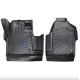 CAR RUBBER FLOOR MATS BLACK 3D PEUGEOT EXPERT (2017-...) RIZLINE