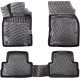 CAR RUBBER FLOOR MATS BLACK 3D RENAULT KADJAR (2015 -2021) RIZLINE