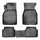 CAR RUBBER FLOOR MATS BLACK 3D RENAULT MEGANE II (2002-2009) RIZLINE