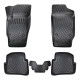 CAR RUBBER FLOOR MATS BLACK 3D SKODA FABIA I (1999-2007) RIZLINE