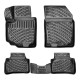 CAR RUBBER FLOOR MATS BLACK 3D SUZUKI VITARA (2015-...) RIZLINE