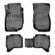 CAR RUBBER FLOOR MATS BLACK 3D TOYOTA HILUX (2005-2015)  RIZLINE