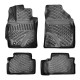 CAR RUBBER FLOOR MATS BLACK 3D TOYOTA VERSO (2009 -2018) RIZLINE