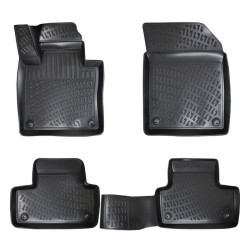 ALFOMBRILLAS DE GOMA NEGRAS 3D PARA MITSUBISHI OUTLANDER II (2006-2012) RIZLINE