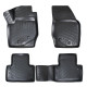 CAR RUBBER FLOOR MATS BLACK 3D VOLVO XC90 (2002-2014) RIZLINE