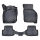 CAR RUBBER FLOOR MATS BLACK 3D VOLKSWAGEN GOLF 8 eTSI (2019-...) RIZLINE