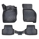 CAR RUBBER FLOOR MATS BLACK 3D AUDI A3 Mild Hybrid (2020-...) RIZLINE