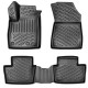 CAR RUBBER FLOOR MATS BLACK 3D RENAULT AUSTRAL MILD HYBRID (2023-...) RIZLINE