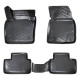 CAR RUBBER FLOOR MATS BLACK 3D VOLVO C40 RECHARGE (2023-...) RIZLINE