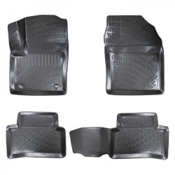 CAR RUBBER FLOOR MATS BLACK 3D TOYOTA C-HR II (2023-...) RIZLINE