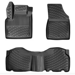 CAR RUBBER FLOOR MATS BLACK 3D MB CITAN W420 (2021-...) RIZLINE