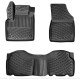 CAR RUBBER FLOOR MATS BLACK 3D MB CITAN W420 (2021-...) RIZLINE