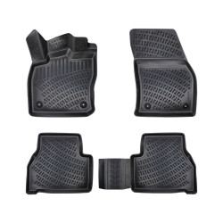CAR RUBBER FLOOR MATS BLACK 3D FORD TRANSIT/Tourneo Connect II (2023-...) RIZLINE