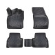 CAR RUBBER FLOOR MATS BLACK 3D FORD TRANSIT/Tourneo Connect II (2023-...) RIZLINE