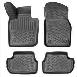 CAR RUBBER FLOOR MATS BLACK 3D MINI COOPER ELECTRIC SE (2019-...) RIZLINE