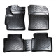 CAR RUBBER FLOOR MATS BLACK 3D TOYOTA COROLLA CROSS (2022-...) RIZLINE