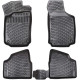 CAR RUBBER FLOOR MATS BLACK 3D OPEL CORSA C (2000-2006) RIZLINE