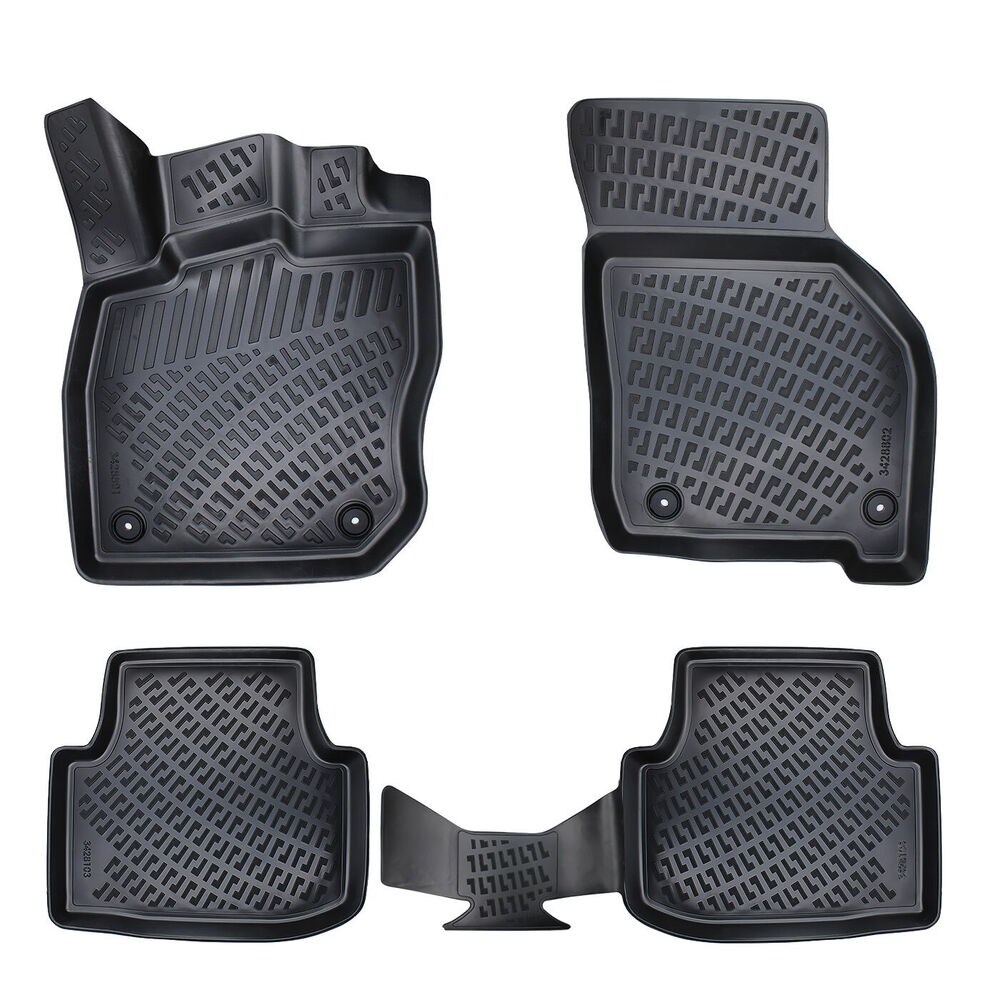 CAR RUBBER FLOOR MATS BLACK 3D CUPRA FORMENTOR Facelift (2024-...) RIZLINE