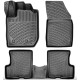 CAR RUBBER FLOOR MATS BLACK 3D DACIA DUSTER (4X2) (2023-...) RIZLINE