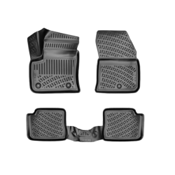 CAR RUBBER FLOOR MATS BLACK 3D OPEL E-MOKKA (2021-...) RIZLINE RIZLINE