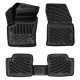 CAR RUBBER FLOOR MATS BLACK 3D FIAT 600 EV (2023-...) RIZLINE