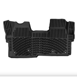 CAR RUBBER FLOOR MATS BLACK 3D FORD TRANSIT CUSTOM Automatic Gear (3S.) (2024-...) RIZLINE