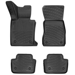 CAR RUBBER FLOOR MATS BLACK 3D BMW 5 G60/G61 (2023-...) RIZLINE