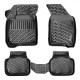 CAR RUBBER FLOOR MATS BLACK 3D DODGE JOURNEY (2010-2020) RIZLINE